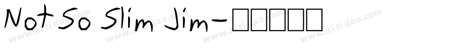Not So Slim Jim字体转换
